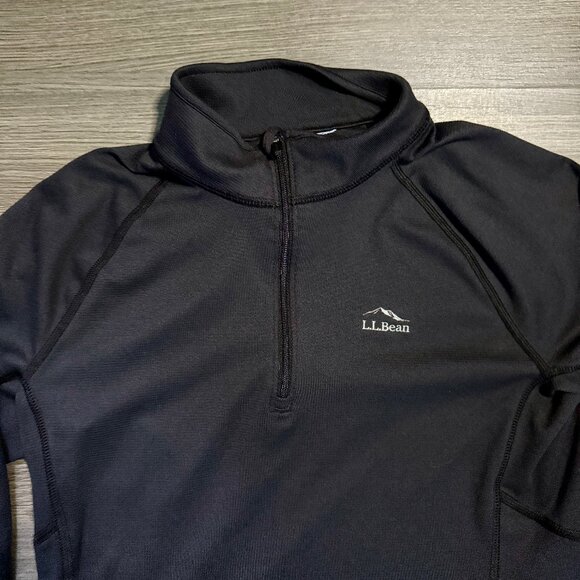 L.L. Bean Women's Midweight Base Layer 1/4 Zip - Picture 4 of 8